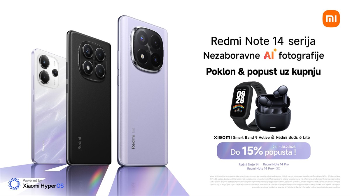 Stigla je nova Redmi Note 14 serija!